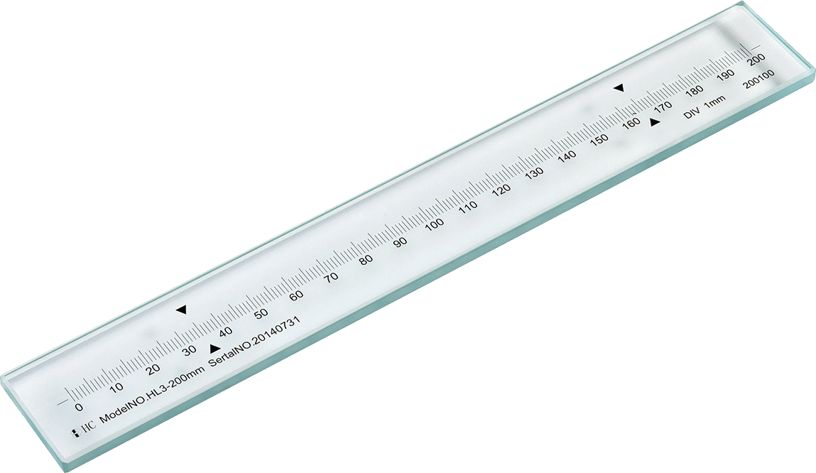 1 标准玻璃线纹尺 3