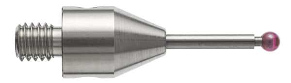 M4 O1 mm红宝石测球，碳化钨测杆，长度20 mm，有效工作长度10 mm