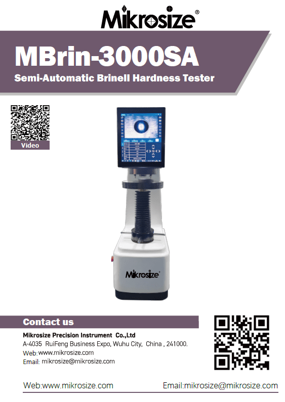 MBrin-3000SA Intelligent Semi-auto Brinell Hardness Tester