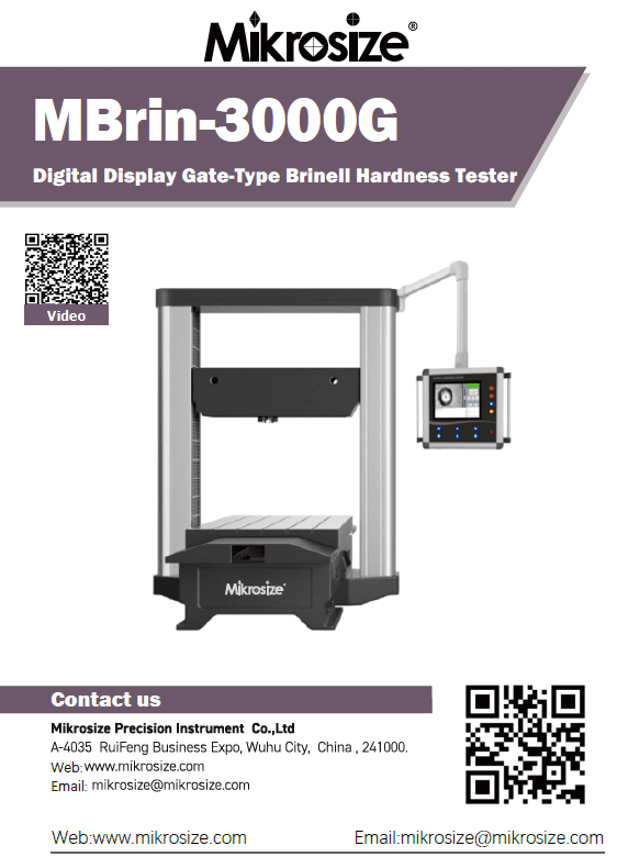 MBrin-3000G Digital Display Gate-Type Brinell Hardness Tester