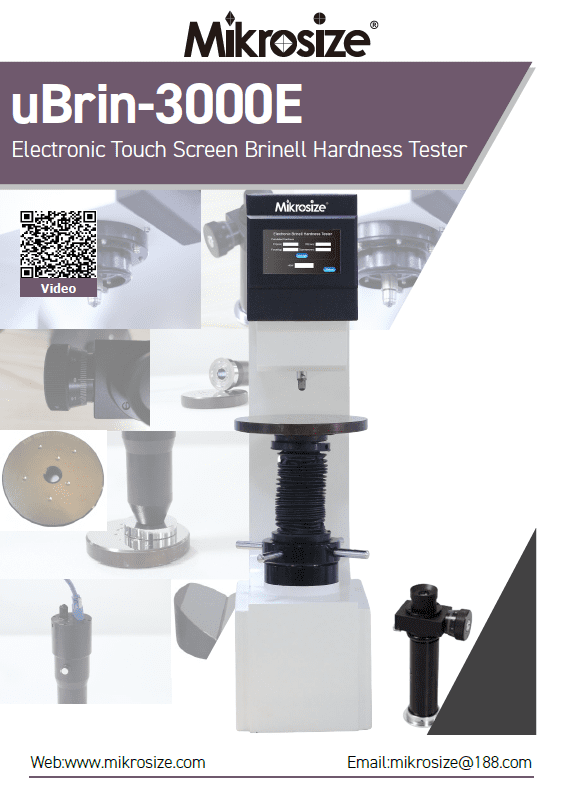 uBrin-3000E Electronic Touch Screen Brinell Hardness Tester