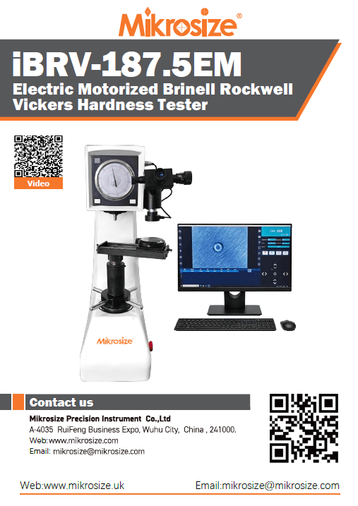 iBRV-187.5EM Electric Motorized Brinell Rockwell Vickers Hardness Tester
