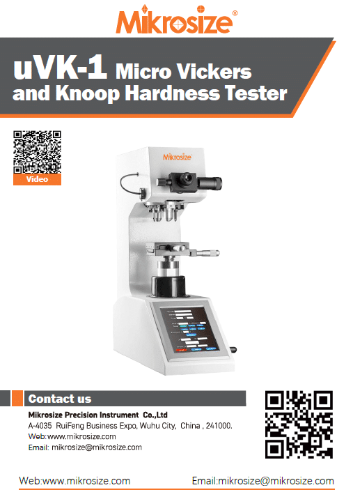 uVK-1 Auto-turret Micro Vickers and Knoop Hardness Tester