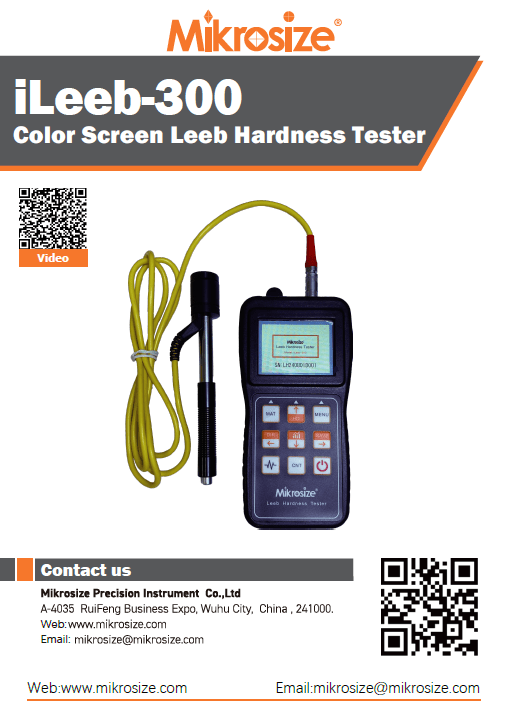 iLeeb-300 Color Screen Leeb Hardness Tester