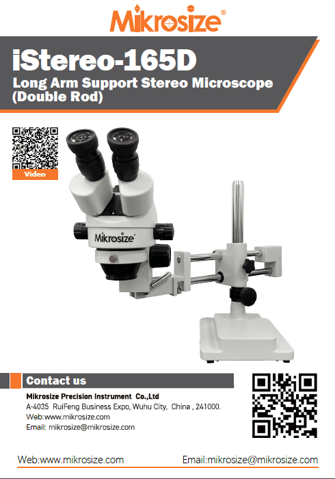 iStereo-165D Long Arm Support Stereo Microscope（Double Rod）