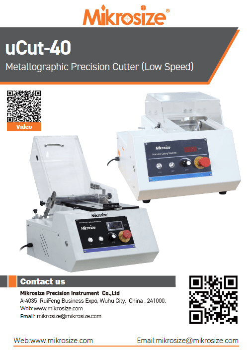 uCut-40 Metallographic Precision Cutter (Low Speed)