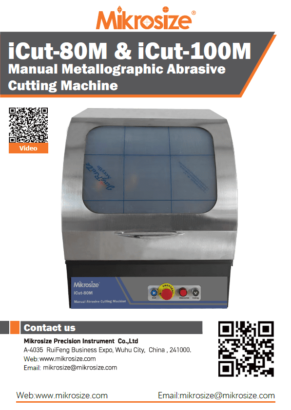 iCut-80M&100M Metallographic Sample Manual Cutting Machine