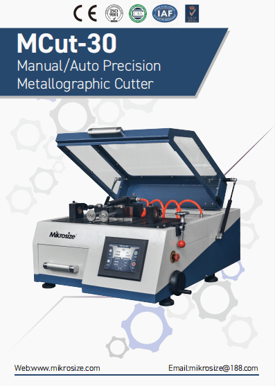 MCut-30 Manual/Auto Precision Metallographic Cutter
