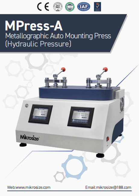 MPress-A Metallographic Auto Mounting Press