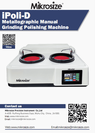 iPoli-D Metallographic Manual Grinding Polishing Machine