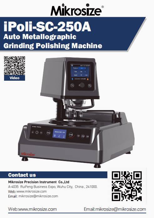 iPoli-1SC-250A Auto Metallographic Grinding Polishing Machine