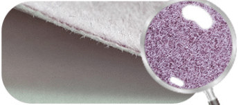 Synthetic fiberflocked