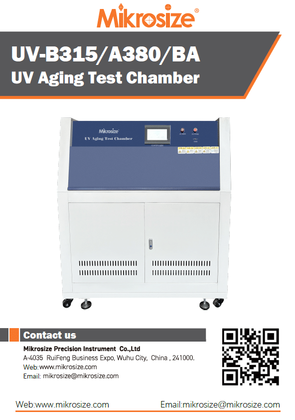 UV-B315/A380/BA UV Aging Test Chamber